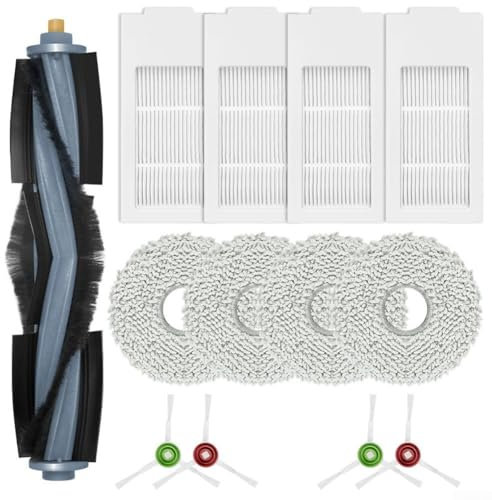 Oniissy Kit d'accessoires pour robot Yeedi Floor 3 stations - 13 pièces de rechange - Brosse principale - Brosses latérales - Filtre - Chiffon de nettoyage