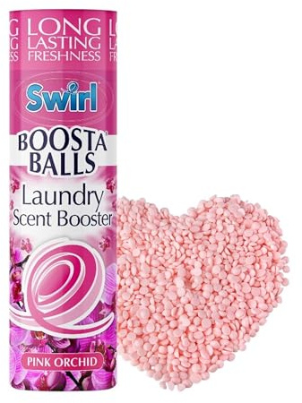 Laundry Scent Boosters Beads - Washing Machine Laundry Freshener - Pink Orchid Scent - Long Lasting Fabric Freshener 230g