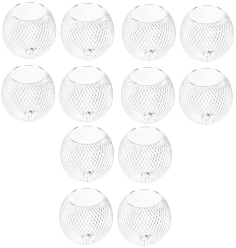 DIYEAH 3 Sätze Lampenschirm Aus Metall Lampenschatten Lampenschirme Für Tischlampen Lampenschirm Großer Lampenschatten Lampe Hohllampenschirm Dekoration Silber Metall 4 Stück * 3
