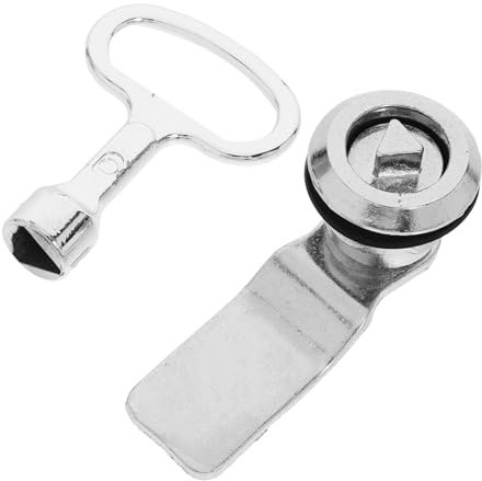 SHINEOFI Outdoor Triangle Lock Replacement for Bin Cupboard Security Key Box Triangular Key Metal Trash Can Lock