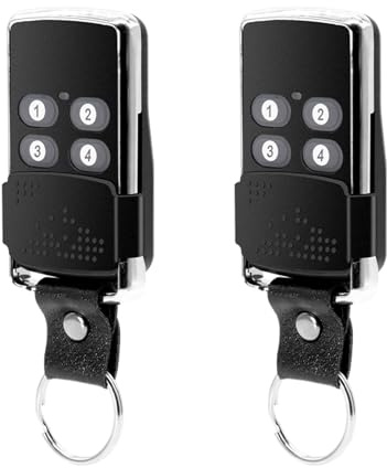 2 Stück 433,92MHz Garagentoröffner Handsender 4 Kanäle Rolling Code Fernbedienung kompatibel mit Wisniowski EL11Q, EL12Q, EL13Q, EL17Q ELN