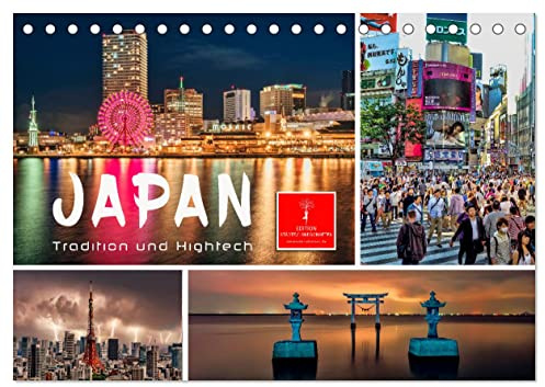 Japan - Tradition und Hightech (Tischkalender 2026 DIN A5 quer), CALVENDO Monatskalender: Fernöstlicher Inselstaat zwischen Tradition und Moderne. (CALVENDO Orte)