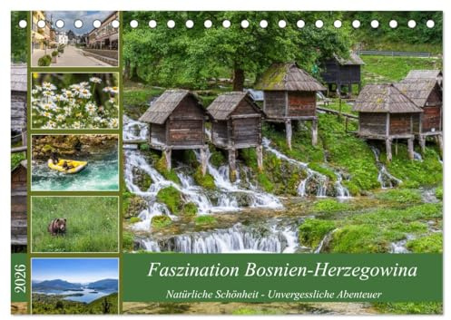Faszination Bosnien-Herzegowina (Tischkalender 2026 DIN A5 quer), CALVENDO Monatskalender: Atemberaubende Natur in Bosnien-Herzegowina (CALVENDO Orte)