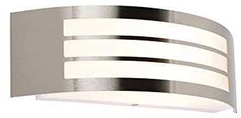 Qazqa - Moderne Außen Wandleuchte Stahl I Silber I nickel matt Edelstahl I nickel matt IP44 - Sapphire Deluxe I Außenbeleuchtung - Edelstahl Kugel I Kugelförmig - LED geeignet E27