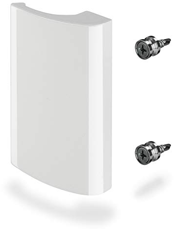 SOTECH 2 Stück Balkontürgriffe SEJA Aluminium / 82 x 52 x 20 mm/weiß Türgriff