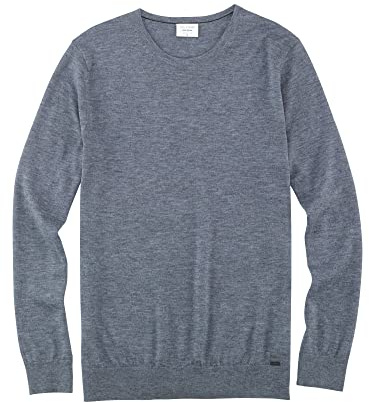 OLYMP Herren Rundhals Pullover Regulär 015111 | Pullover, Rippbündchen, Regular Fit, 85%Schurwolle/15%Seide