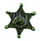 AW-Collection Anstecker Pin Sheriffstern Sheriff Pferd Hufeisen Western Country Wilder Westen