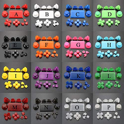 Ensemble complet de boutons pour manette PS4 Pro Dpad R1 L1 R2 L2 - Touche de direction ABXY JDS 040 JDS-040 pour manette Sony Playstion 4 Pro (noir)
