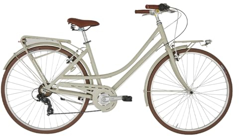 Alpina Bike, Bicicletta Donna 7v Free Time,Ghiaia, 28,Alluminio