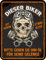Original RAHMENLOS Deko Blechschild als Geschenk für ältere Motorradfahrer