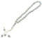 Amosfun Muslim Islamischen Gebetskette 33 Perlen Muslimischen Rosenkranz Tasbih Islamischen Religion Eid Ramadan Geschenk Weiß