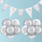 13 Stück 60. Hochzeit Jahrestag Dekoration Set 60. Jahrestag Diamant Hochzeit Luftballons 60. Jahrestag Latex Ballons Hochzeit Banner Ammer Flaggen für Partybedarf Valentinstag