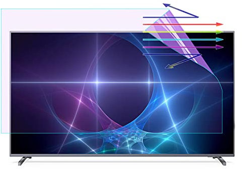 CUNIO Pellicola Proteggi Schermo TV antiriflesso per 55/60/65 Pollici, Filtro Monitor Anti Luce Blu, per Samsung, Sony, Sharp, Hitachi, Hisense, LG, TCL ECC / 65in 1440x809mm