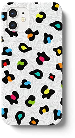iCaseDesigner Animal Print Phone Case Compatible with iPhone 13 Pro. 3. Colourful Leopard Print