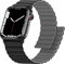 Anlinser Compatibile con Cinturino Apple Watch 42mm 41mm 40mm 38mm, Cinturini Magnetico Reversibile su Entrambi Lati per iWatch Serie 10/9/8/7/6/5/4/3/SE (Nero/Grigio)