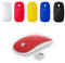 Antevia - Mouse senza fili ottico rosso, più di10 modelli, USB, ergonomico (ostrica rosso)