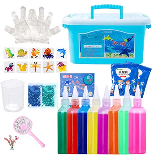 Magic Water 2022, 3D Magic Gels Mold Kit, Machen Sie Ihre Eigenen Fantastischen Bunten Wassergel-Spielzeugfiguren, Handgefertigtes, Sensorisches Wasserelfen Spielzeug Für Kinder