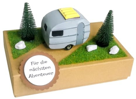Geschenk Box Urlaub Wohnwagen für Geld oder Gutschein