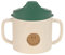LÄSSIG Kinder Trinklernbecher mit Henkel und abnehmbarem Deckel 150 ml/Sippy Cup Happy Rascals Smile