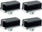 4x Oven Hob Cooker Knob Black Switch Compatible With Belling 444449571 083240904