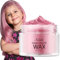 Haarfarbe Wachs, Magic Master Keratin Temporäre Frisur Creme Instant farbiger Ton für Männer und Frauen Party, Festival, Cosplay (Marshmallow Pink)