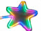 CT Baguette magique lumineuse en forme d'étoile - 38 cm - Multicolore, multicolore, 38