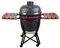 Kamado ZStyle – Grill – Grill – japanischer Keramikgrill – Grill – Smoker mit Kuppel aus Glaskeramik – Holzkohle – Grill – Gartenofen (Kamado L – Grau)