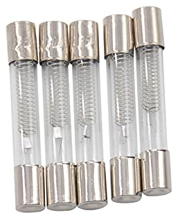 Fusibles 5 uds 5KV fusible especial for horno microondas 6 * 40mm 0,6 0,65 0,7 0,75 0,8 0,85 0,9 A fusible de tubo de vidrio 700MA 6x40mm fusibles de alta presión (Size : 0.6A)