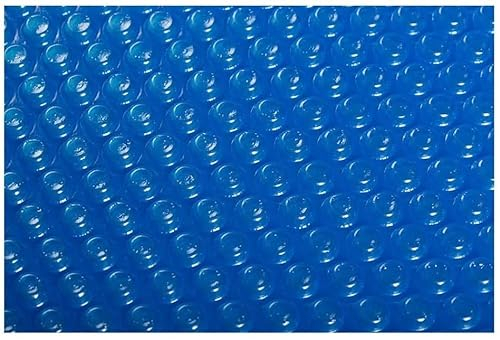 CFDZCP Solar Poolabdeckung 3 X 4 M, 3 X 5 M, Solar-Poolabdeckungen, UV-Schutz, Luftpolsterfolie, Wärmedämmfolie, wasserdichte, Staubdichte Schutzabdeckung Mit Tülle, Blau(3m x 7m(10ftx23ft))