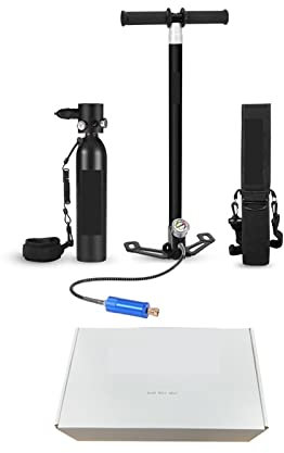 Mini bouteille de plongée sous-marine portable, 0,7 L Avec Combinaison De Pompe À Haute Pression Nageant Avec Un Respirateur De Plongée Respirant De 12 À 15 Minutes. pour l'exploration sous-marine et