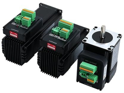 AIRUIXI schrittmotorsatz Nema 23 Closed Loop Schrittmotor 1,5 Nm 2,0 Nm 3 Nm D 8 mm Hybrid integrierter Stepper Servo Motor mit Antrieb 4,2 A 48 V for CNC(2Nm)