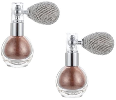 IWOWHERO Hervorhebung Körperspray Glitter 2 Stück Bronze Körper Glitter Spray Make-up Spray Tool Highlighter