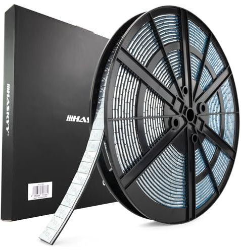 HASKYY 5kg Auswuchtgewichte Rolle Verzinkt Klebegewichte Selbstklebend 1000x5g Gewichte Abrisskante Wuchtgewichte 19mm Länge Kleberiegel für Stahl- und Alufelgen - PKW, SUV & Motorrad