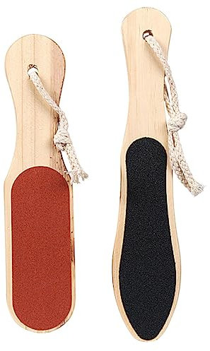 Ipetboom Fußpediküre Feilen 2 Stück Doppelseitige Hornhautentferner Aus Langlebigem Holz Für Glatte Haut Fußpflege Zuhause Fußschrubber Kompakt Und Wiederverwendbar