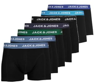 JACK & JONES Male Shorts 7er-Pack Shorts, Farbe:Schwarz, Größe:XXL