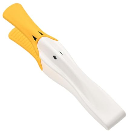 Duck Toast Tongs, Heat Resistant Silicone Kitchen Tong, Duckbill Mouth Design Cooking Tongs for Serving Grill Salad, Kitchen Gadget, 18.4x3cm