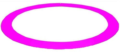 Trampolin Randabdeckung, Ø 244/305/366/427cm Federabdeckung Randschutz, Federabdeckung UV-beständig Reißfest Randschutz Trampolinzubehör Sicherheitsmatte, Standardgröße(Pink,6ft)