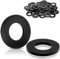TXXATX M5x15 mm Unterlegscheiben Kunststoff 50 Stück Nylon Unterlegscheiben Schwarz Kunststoffscheiben Nylon Beilagscheiben Distanzscheiben Kunststoff für Lagersitze Getriebe Möbelverbinder