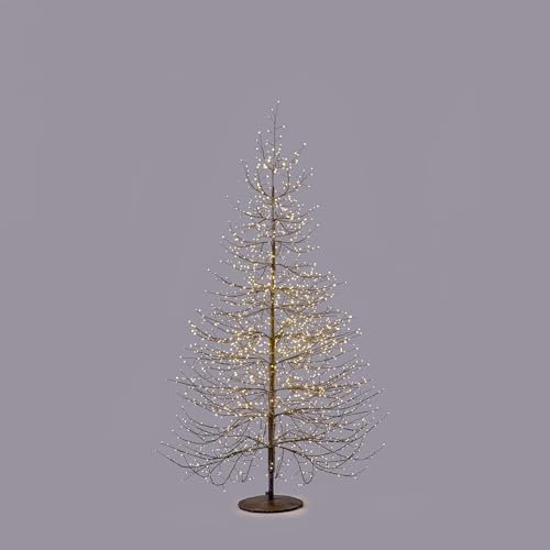 EDG Enzo De Gasperi Faggio Rich Albero di Natale con 1940 Microled 180x115cm Nero