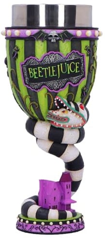 Nemesis Now Beetlejuice Goblet | Officially Licensed Beetlejuice Merchandise, Hand-Painted Resin Collectible Goblet