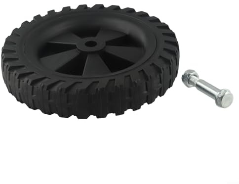 Air Compressor Replacement Wheels 7 Inch Rubber Caster Wheels Shock Resistant Non-Slip Silent with Installation Screws for Air Compressors and Pumps(SKU)