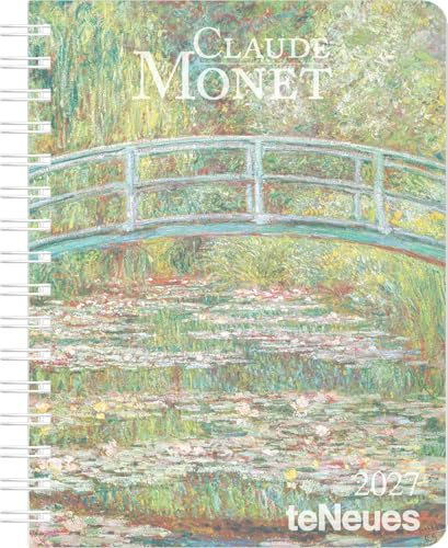 Claude Monet Diary 2027: Buchkalender 17x22 cm - Wochenplaner mit Kunstwerken von Monet, Schutzcover, internationalen Feiertagen & preforierten Notizzetteln für Monet-Fans & Kunstliebhaber