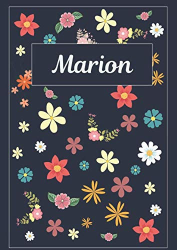 Marion: Tagebuch Malbuch Notizbuch Journal | 120 Seiten | DIN A4 | Blanko | Geschenkidee