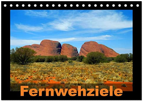 Fernwehziele (Tischkalender 2025 DIN A5 quer), CALVENDO Monatskalender