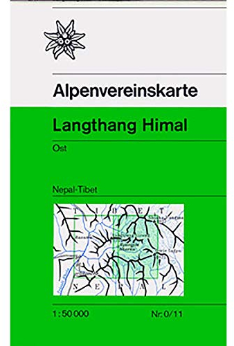 Langthang Himal, Ost (Nepal-Tibet): Trekkingkarte 1:50.000 (Alpenvereinskarten)