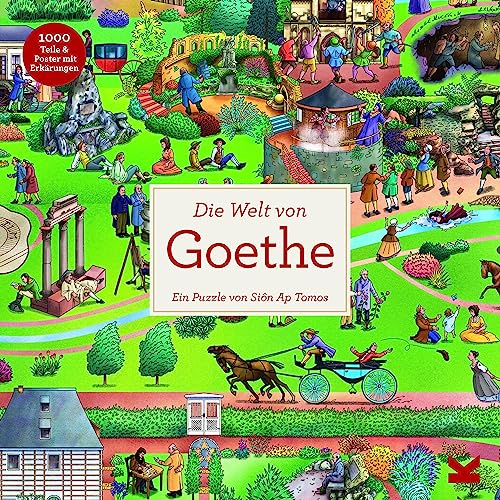 Laurence King Die Welt von Goethe 1000 Teil-Puzzle, Gelb, S
