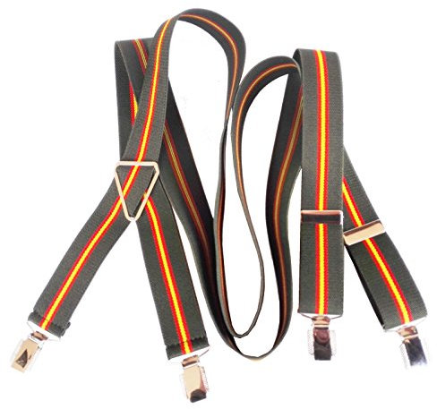 RK Tirantes Bandera de España verde rojo y gualda elasticos