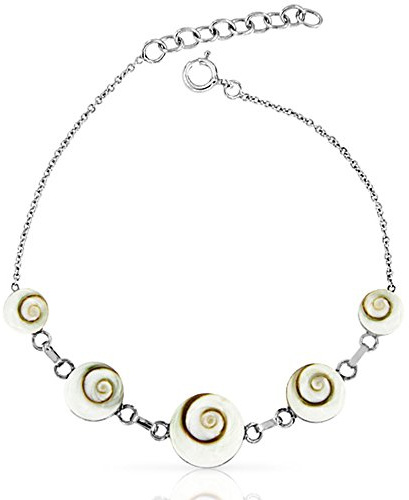 Planetys - 925 Sterling Silber Armband Auge des Heilige Lucie - Santa Lucia - Oeil de Sainte Lucie - Shiva Eye
