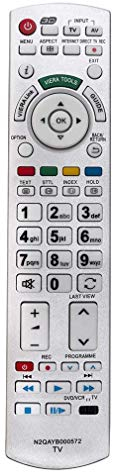 VINABTY N2QAYB000572 Remote Control Replace for PANASONIC LCD 3D TVs TX-P42GT30 TX-L47ETX54 TX-P42GTN33 TX-P46GT30E TX-P50ST30B TX-P46GTN33 TX-L37ETS51