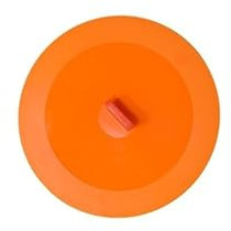 Ventosa Silikon Deckel Frischhaltedeckel - Universaldeckel für Tassen, Gläser und Töpfe, Schüsseln - Wiederverwendbar (29cm, orange)